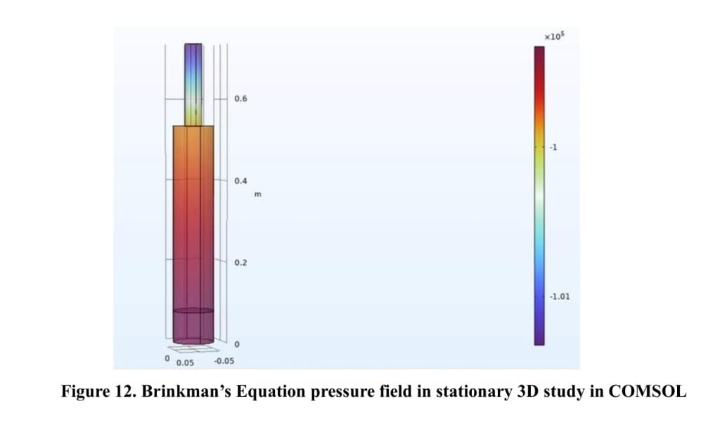 Brinkman equation pressure field
